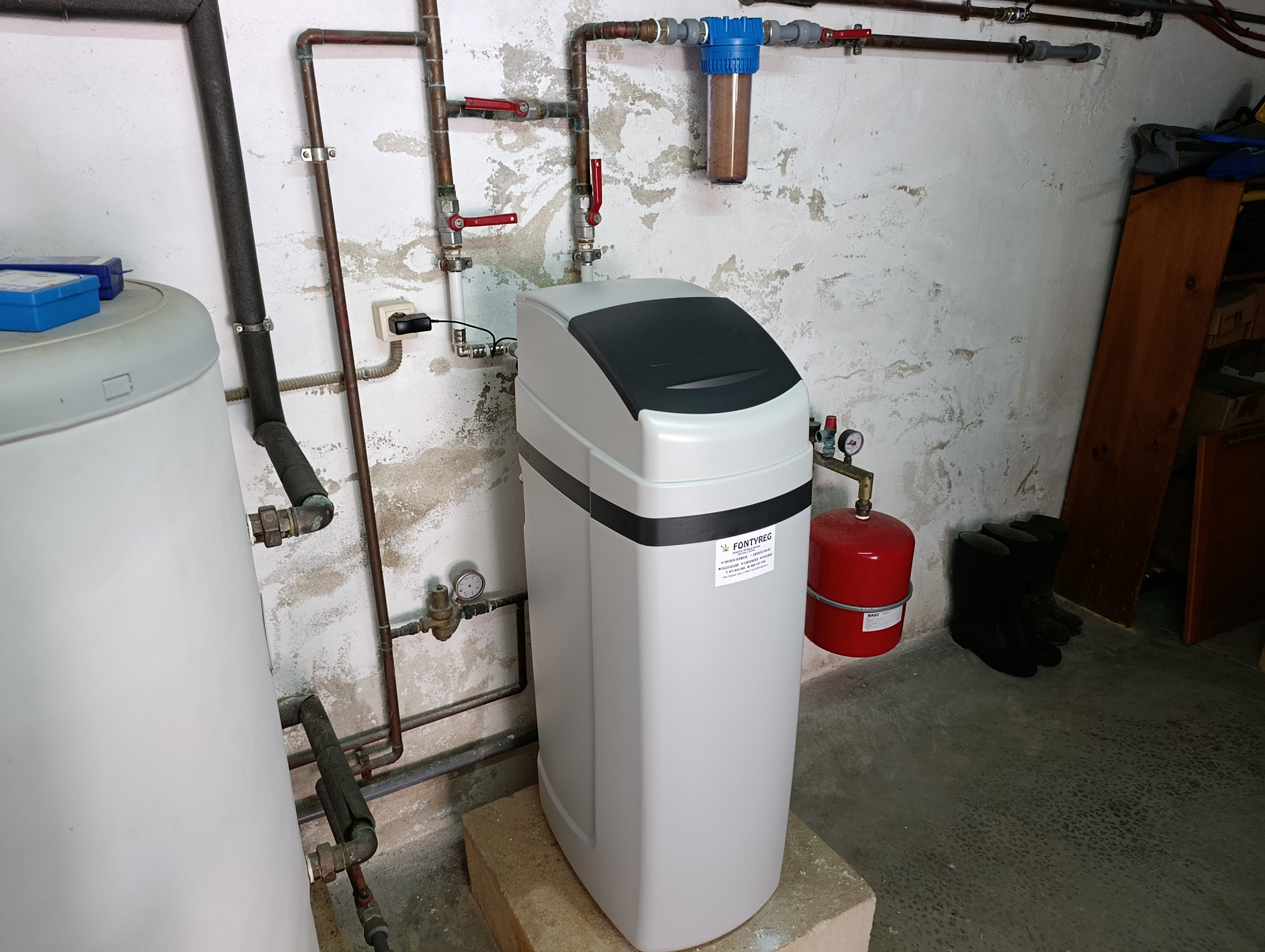 descalcificador, eliminar cal, valvula clack, descalcificador compacto, instalación, Manacor, mallor