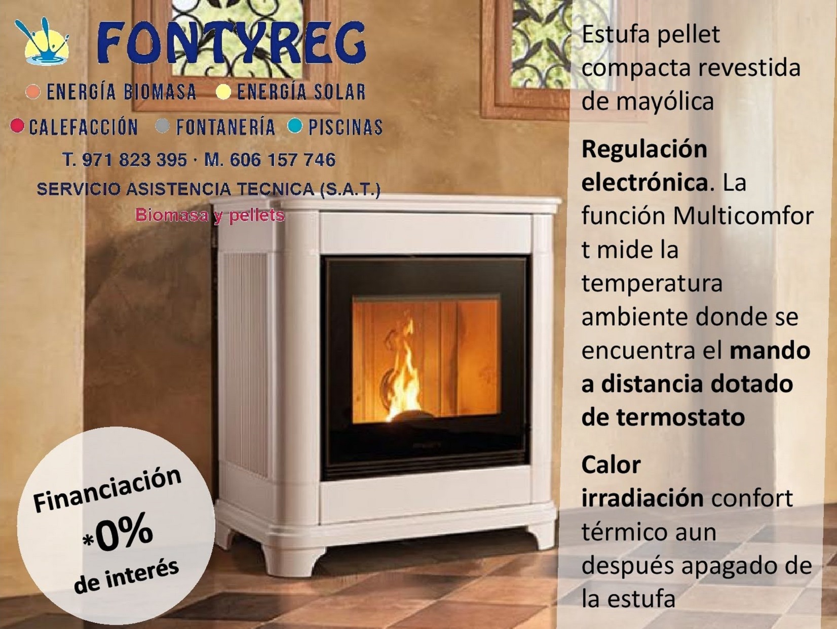 estufa pellet Manacor, estufa pellet piazzetta Mallorca-Manacor, estufa pellet canalizable Mallorca,